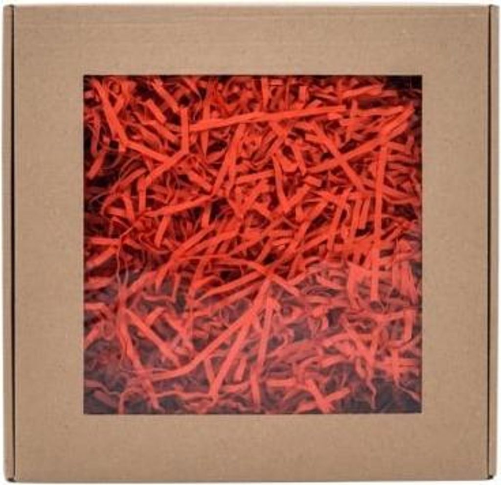 Dekorativer Füllstoff für Geschenke Papierpakete PAK Ziegelrot - 0,2 kg