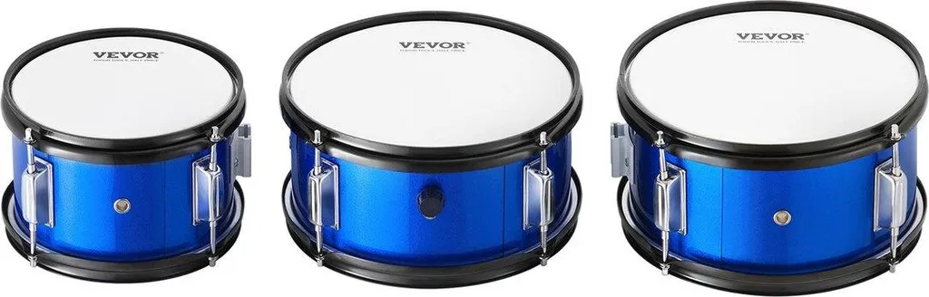Batterie débutant bleue 16 pouces 5 pièces avec tabouret et siège