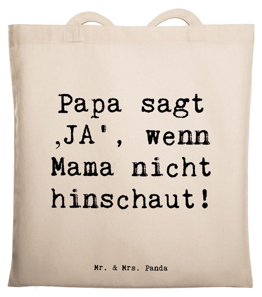 Mr. & Mrs. Panda dokumententasche Spruch Vater Geheimhaltung - Transparent - Geschenk, Vaterschaft, Tasche, handgemacht, Weihnachten, Familienbande...