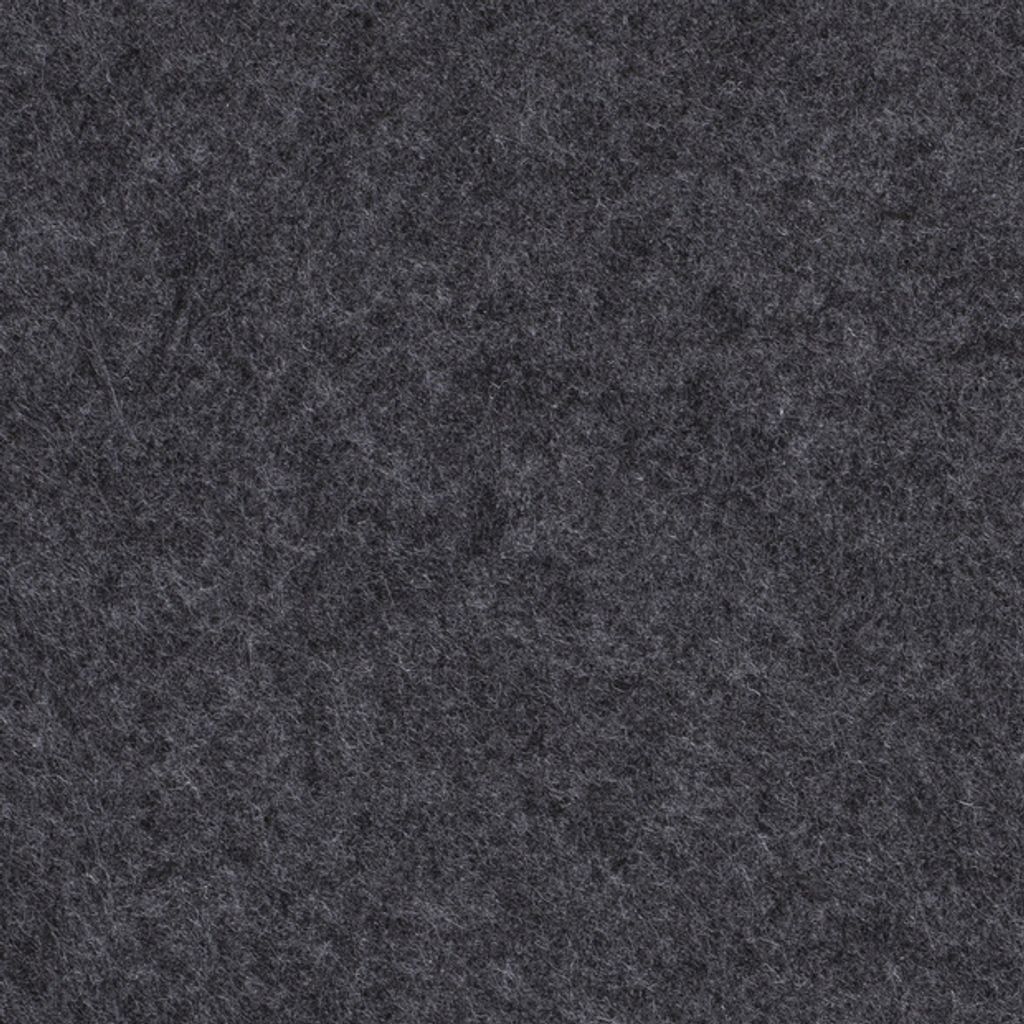 Filz Phillip 3mm Dunkelgrau Meliert 450 g/m², 0,25m, Stoffe Meterwaren, Bastelfilz