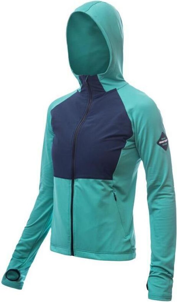 SENSOR Coolmax (Polyesterfasern) THERMO Damenjacke, meergrün/dunkelblau, Größe M 1557127