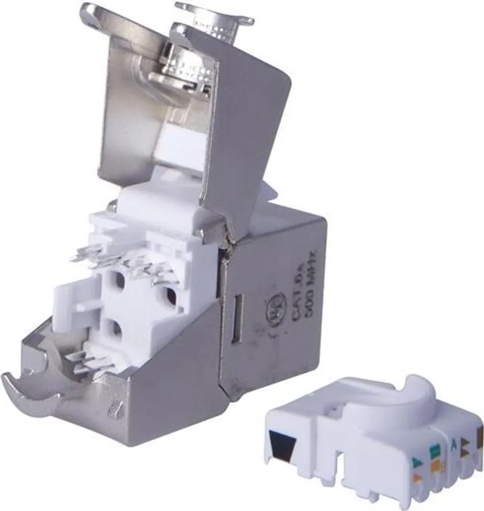 DIGITUS Jack Keystone Cat6a geschirmt Set di gestione cavi 24St