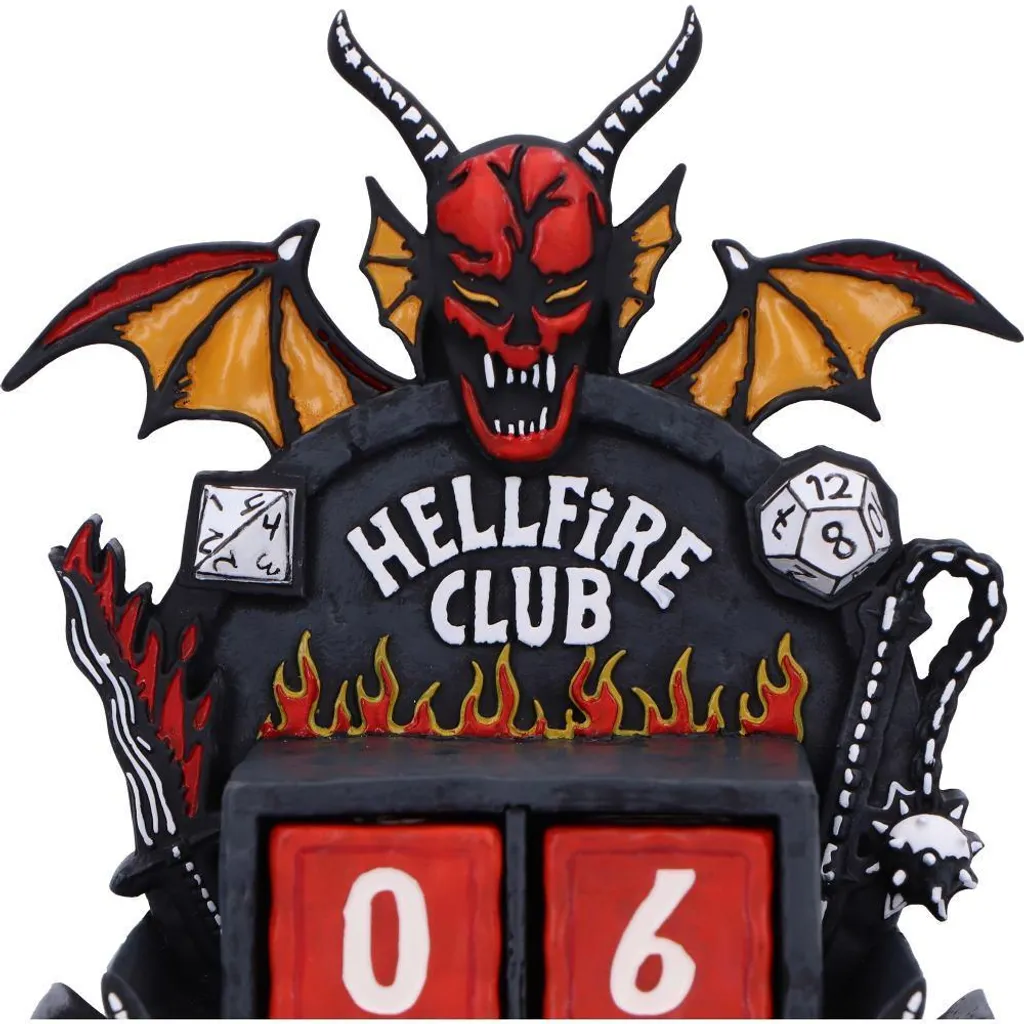 Calendrier Perpétuel Stranger Things Hellfire Club - Ne Changez Plus de Date
