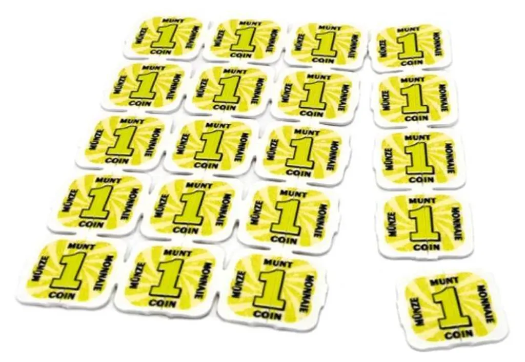 Jetons pour événements et concerts CombiCraft jaunes lot de 1000 unités