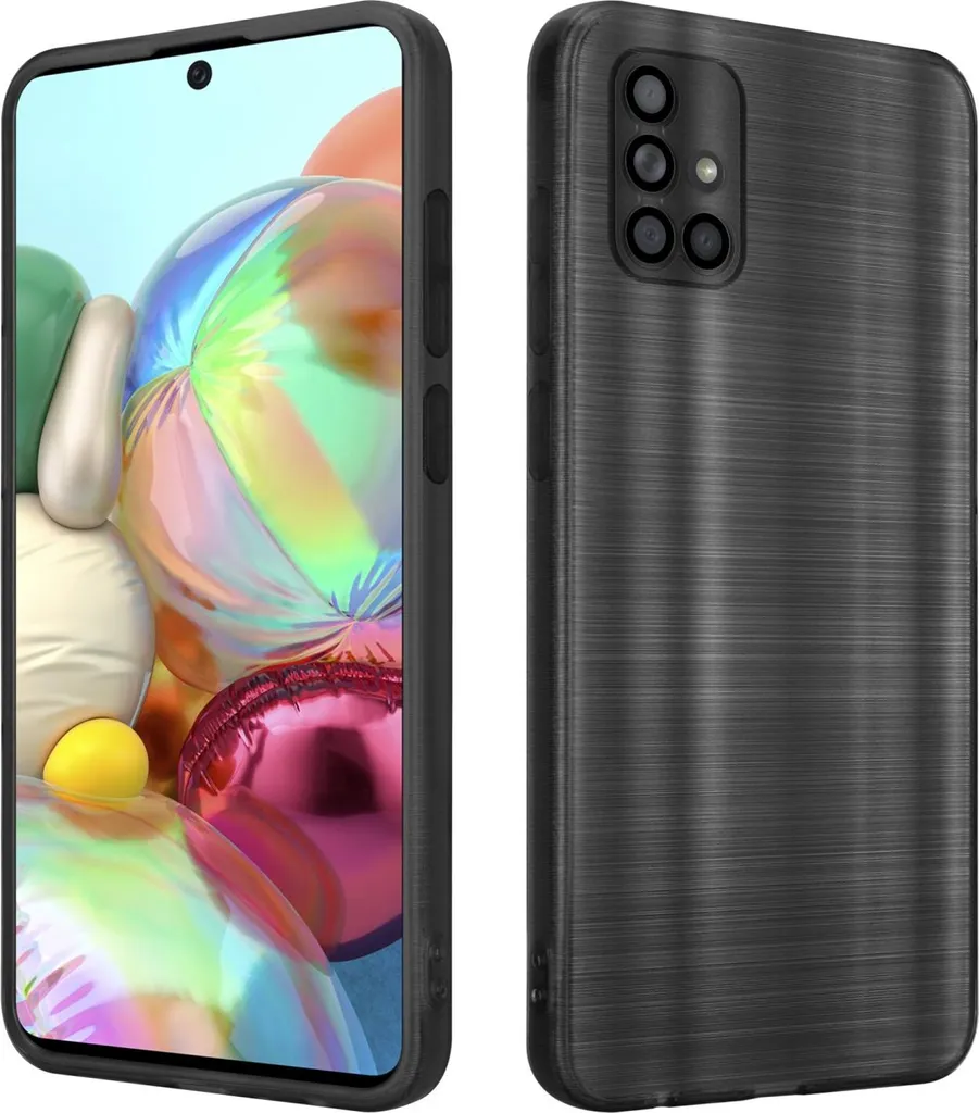 Cover Samsung A71 4G Cadorabo - Protezione TPU Silicone Nero Morbido