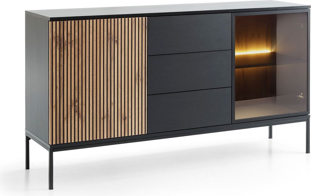 Kommode SENTO KSZ154 Sideboard mit Schubladen Eiche Wotan / Produktbild 2