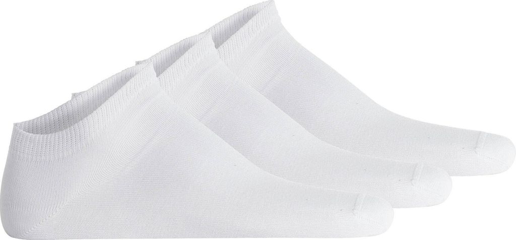 Hudson Uni Sneakersocken, 3er Pack - Simply, kurze Socken, einfarbig Weiss 43-46