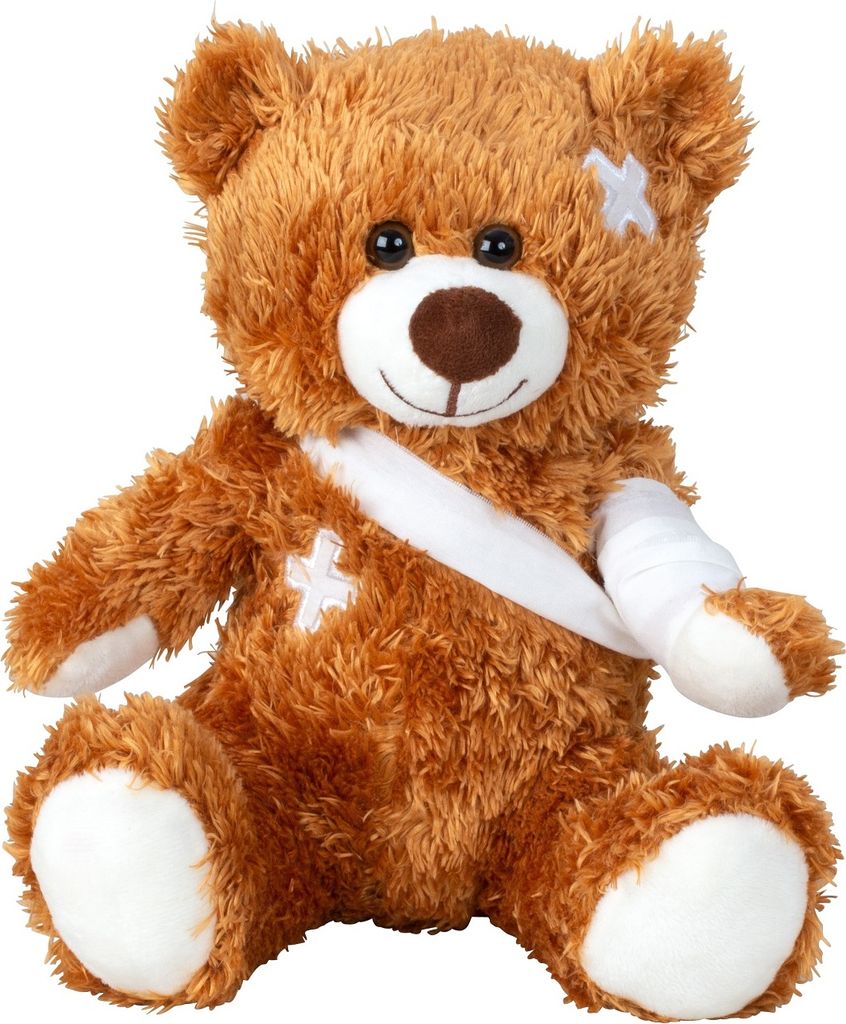 Kuscheltier Teddybär mit verbundener Tatze 22 cm Produktbild 