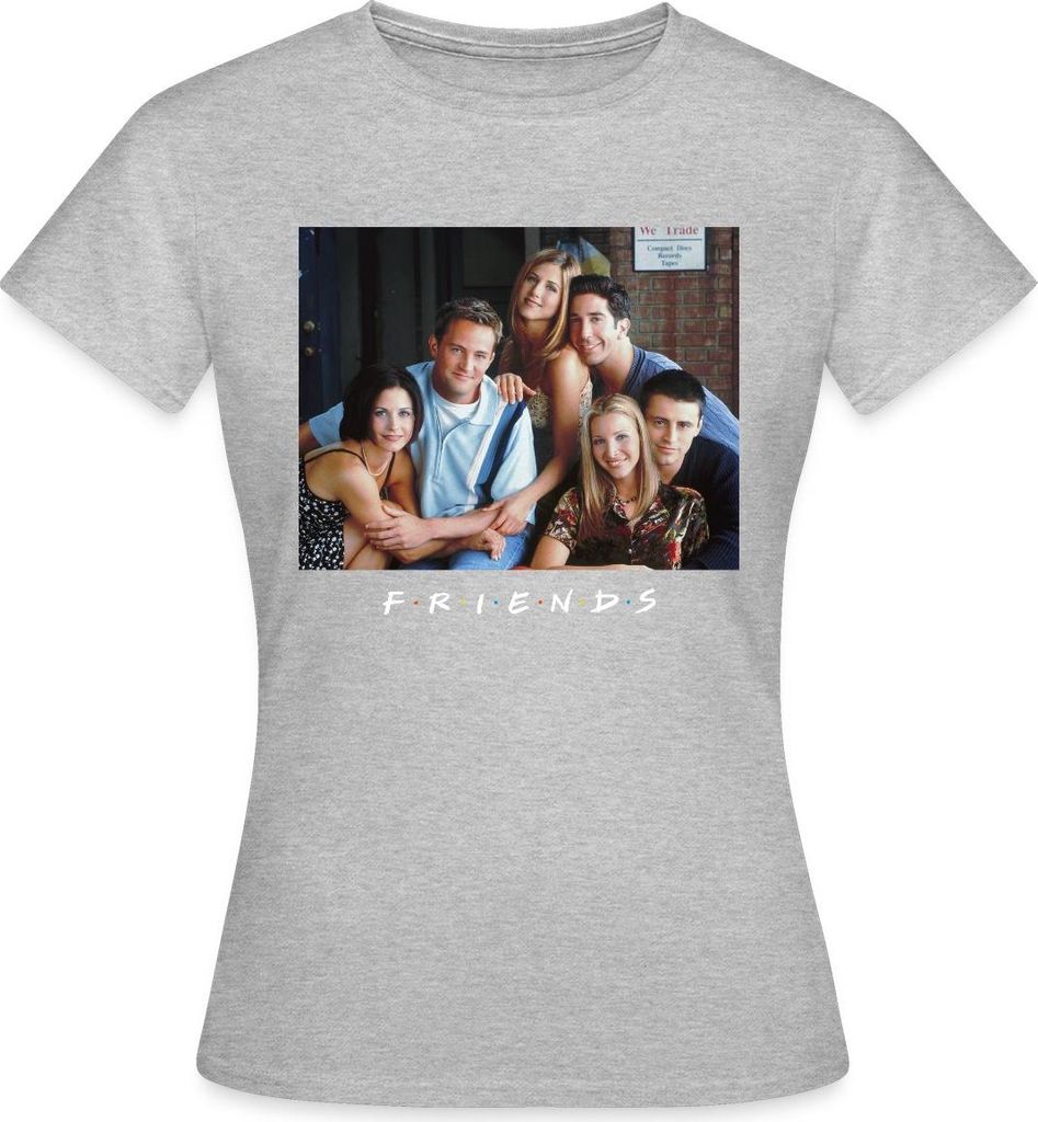 Spreadshirt Friends Foto Frauen T-Shirt, XXL, Grau meliert