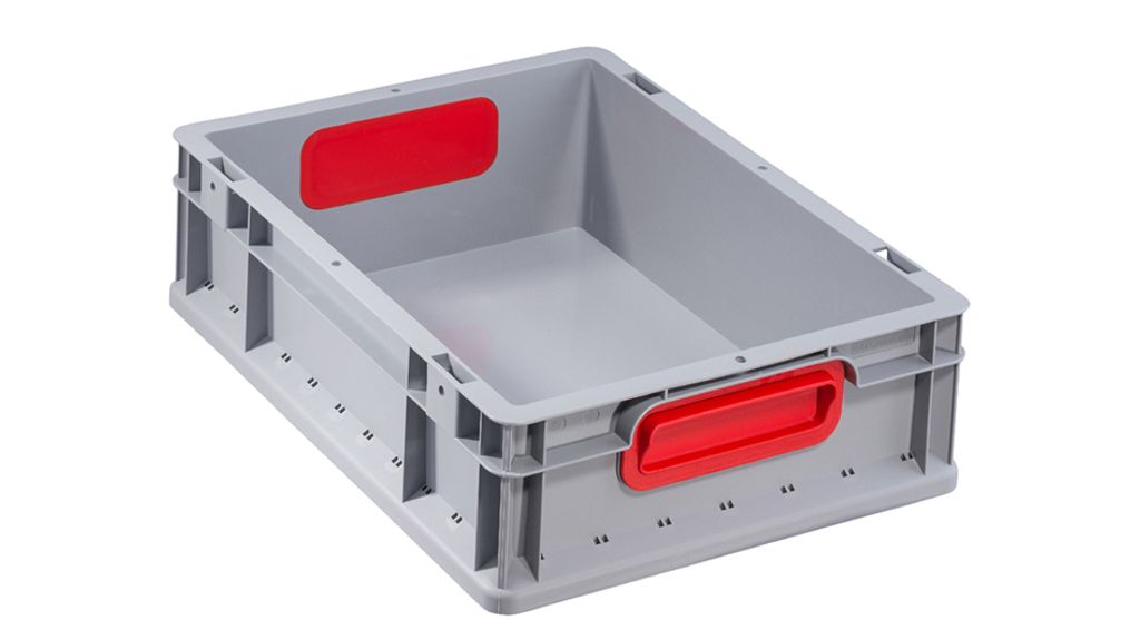 allit Aufbewahrungsbox ProfiPlus EuroBox 432 grau/rot