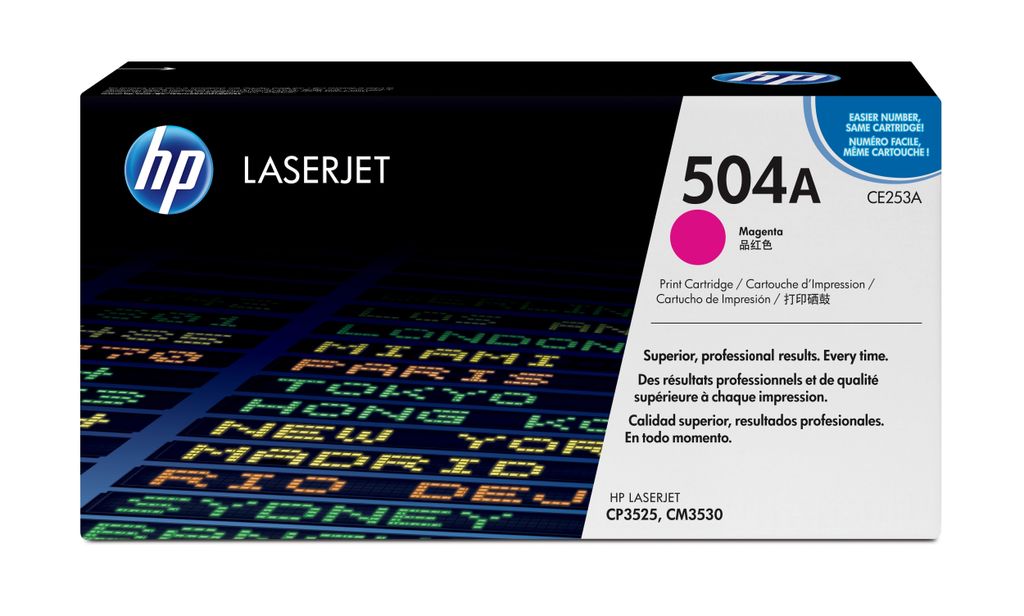 HP 504A      Magenta     LaserJet    Tonerpatrone Image du produit 