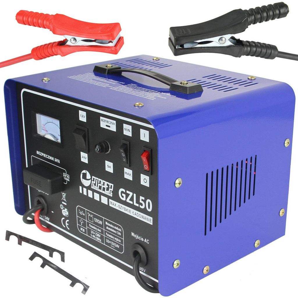 GZL-50 Batterieladegerät 12/24V KFZ PKW Autobatterie Ladegerät 50A mit funktion FAST CHARGE