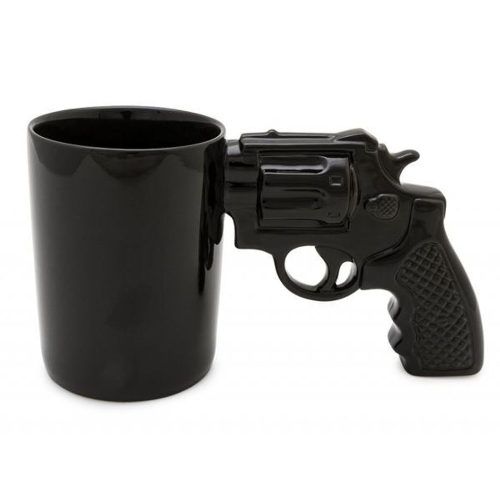 Revolver XXL Becher - Schwarz mit Henkel Produktbild 