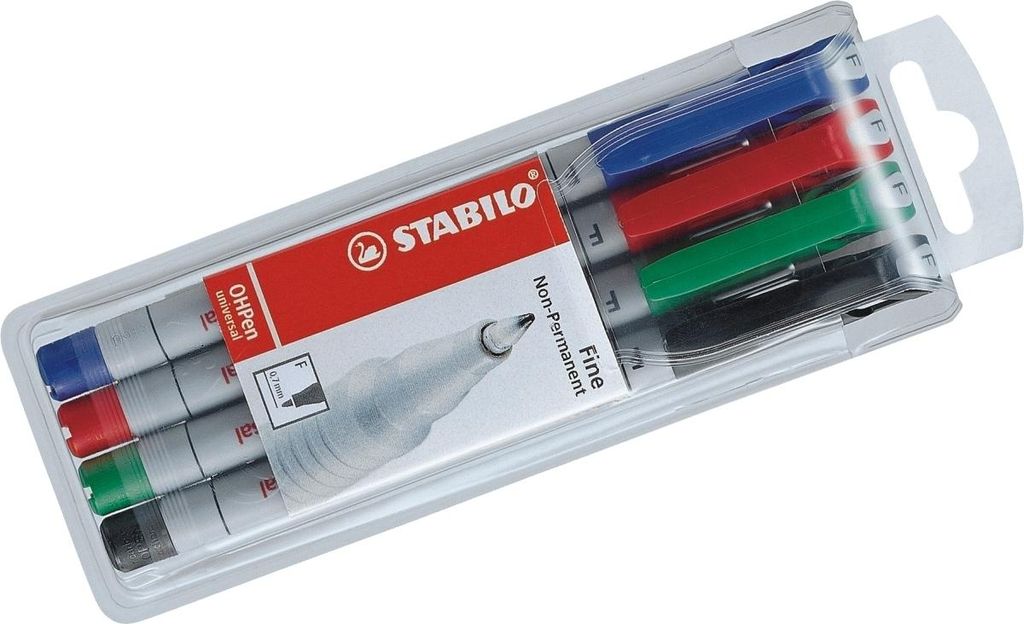 Folienstift fein non-permanent VE=5x4 Stück Produktbild 