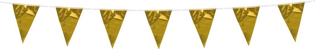 Wimpelkette gold Folie 3m