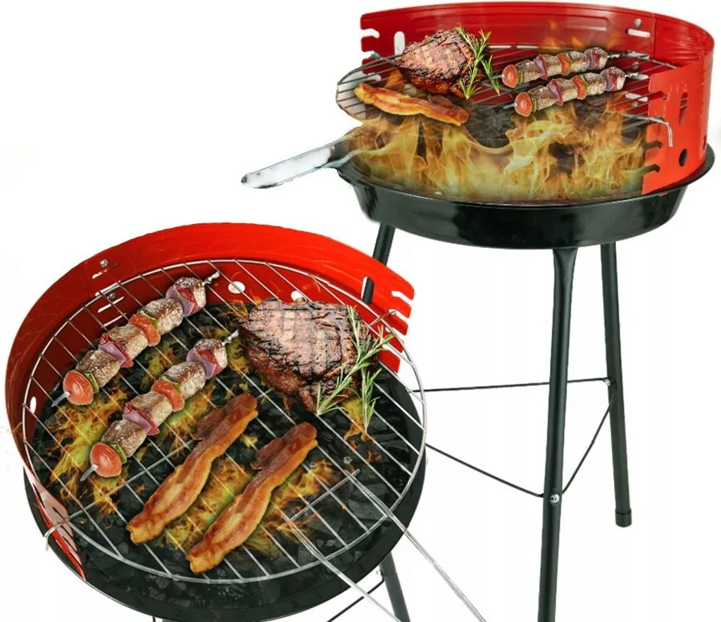 Grill de carbone TG71413 robuste avec surface de cuisson optimale