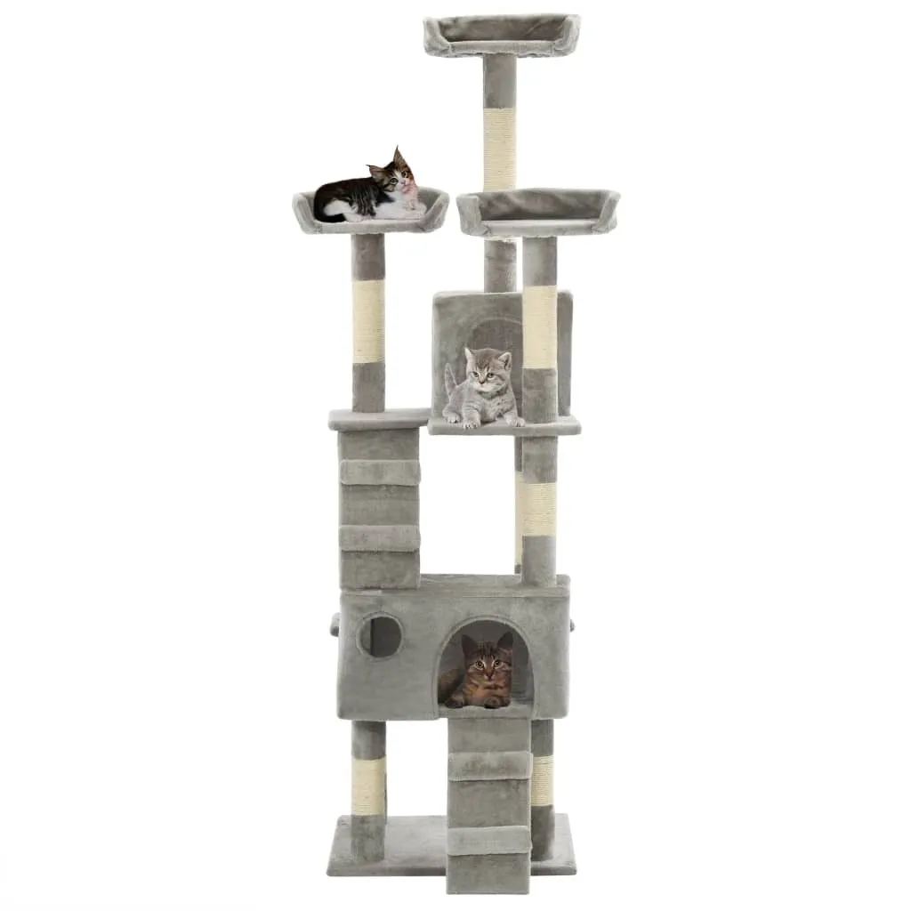 Tiragraffi Moderno vidaXL 170 cm Grigio - Design e Funzionalità per Gatti