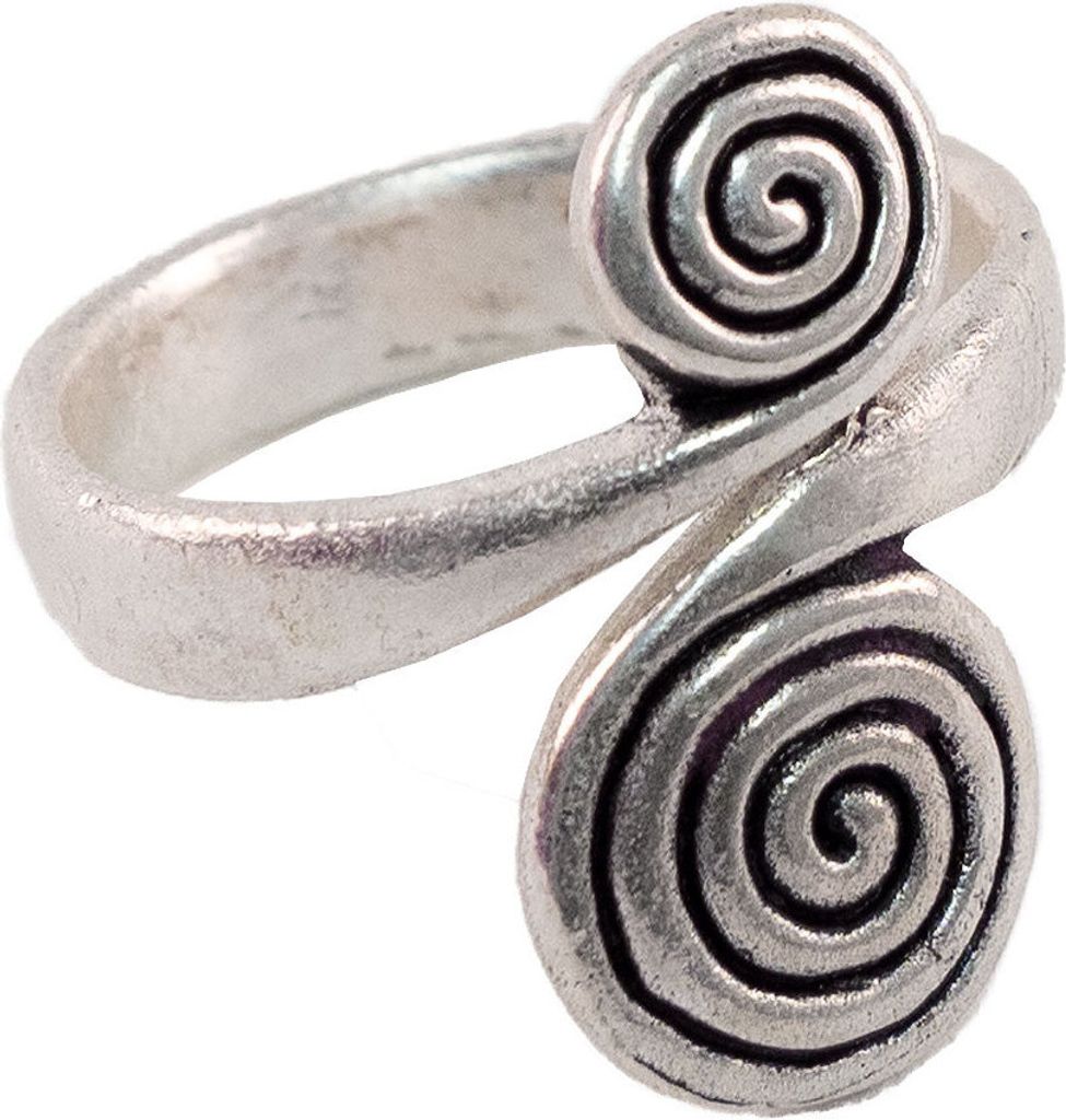Wikinger Ring versilbert "Spirale" Größe S Produktbild 