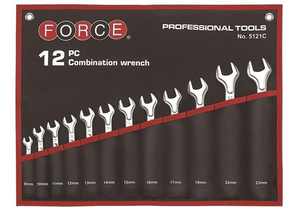 FORCE Ring- / Gabelschlüsselsatz 5121C 1660g