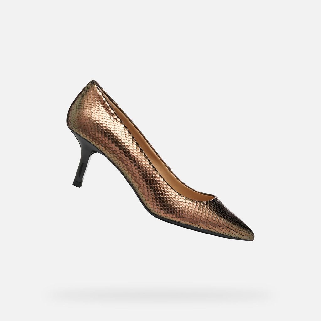 Geox Goldene Damenpumps von Cleopas 36