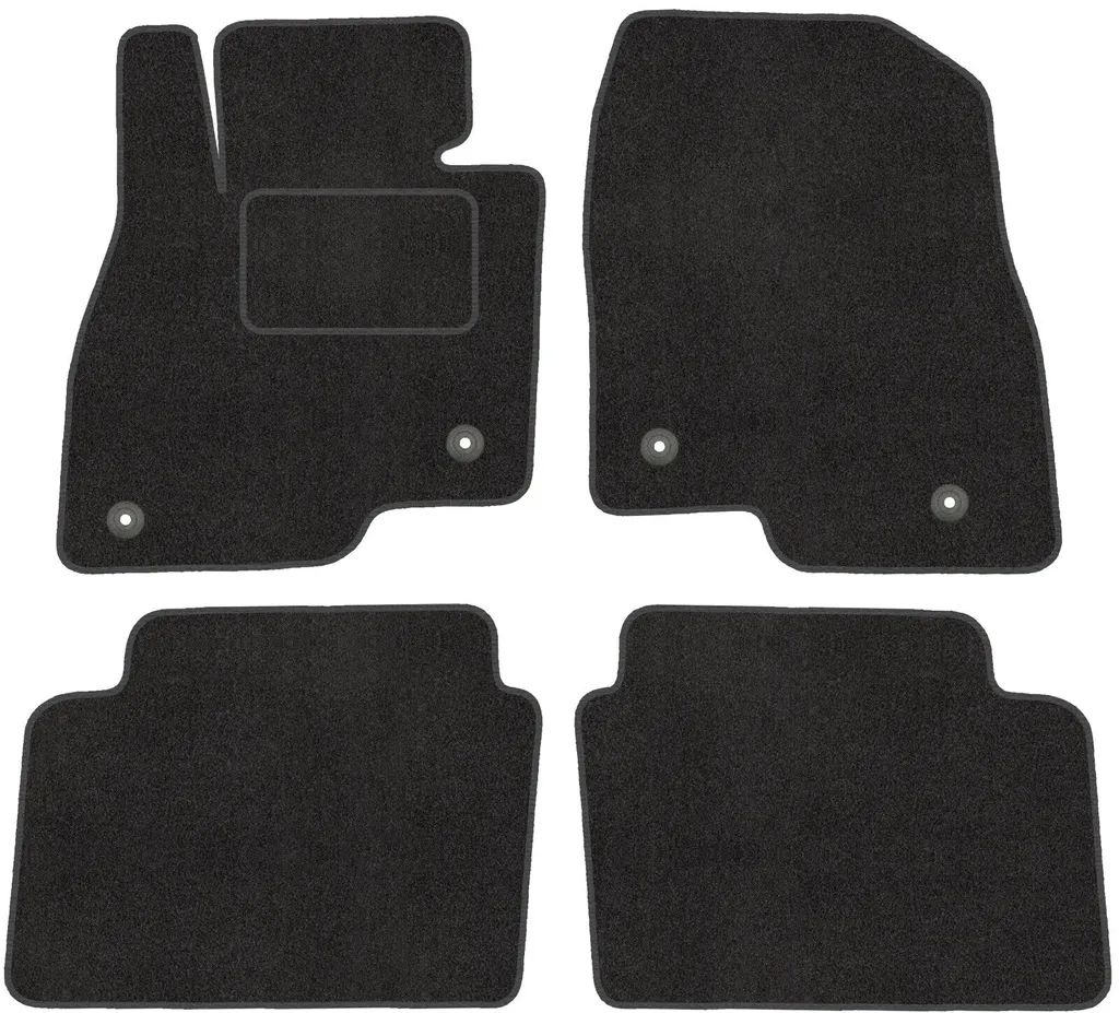 Satz in Velour Fußmatte per MAZDA 3 III (a partire dal 2013) - Qualità Premium - Passgenau