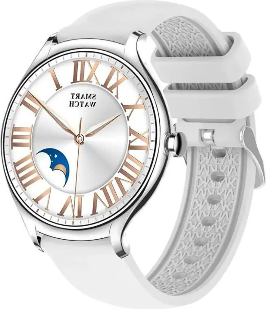 ArcticElegance Montre Intelligente de Luxe pour Femme - 1.39″ Bluetooth