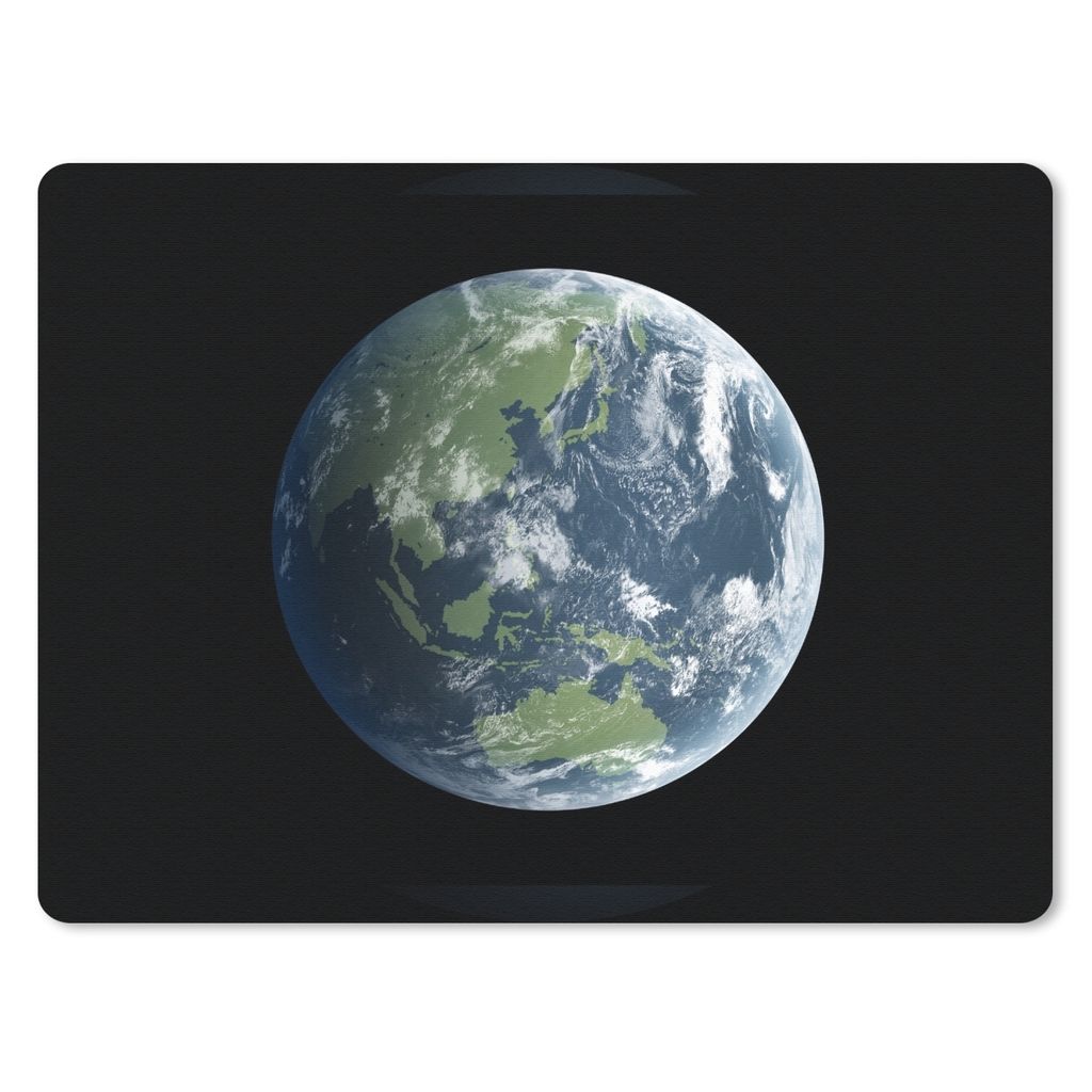MuchoWow Mauspad Mousepad Satellitenbild der Erde 23x19 cm - Mousepads - Maus Mat - Pad - Mausunterlage - Schreibtischunterlage - Mauspad