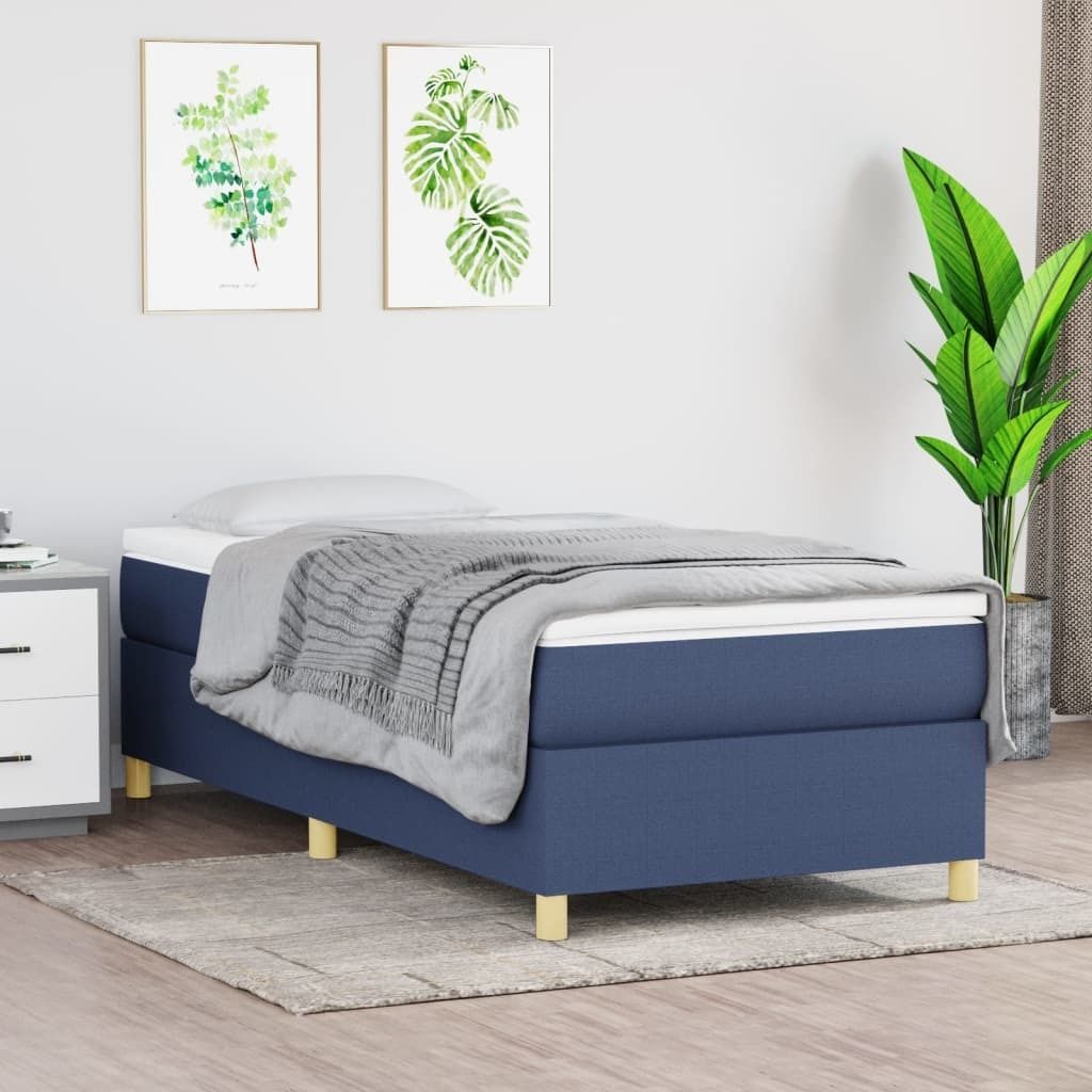 Maison Exclusive - Boxspringbettgestell Blau 80x200 cm Stoff