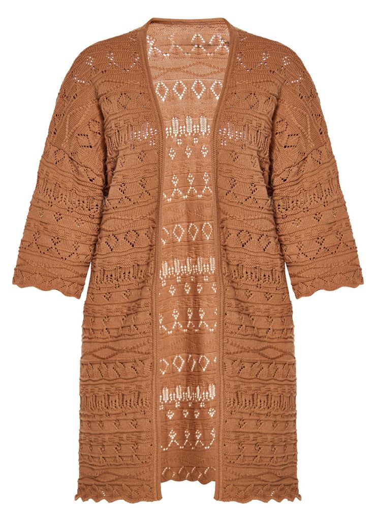 AODA damen strickjacke - braun, S
