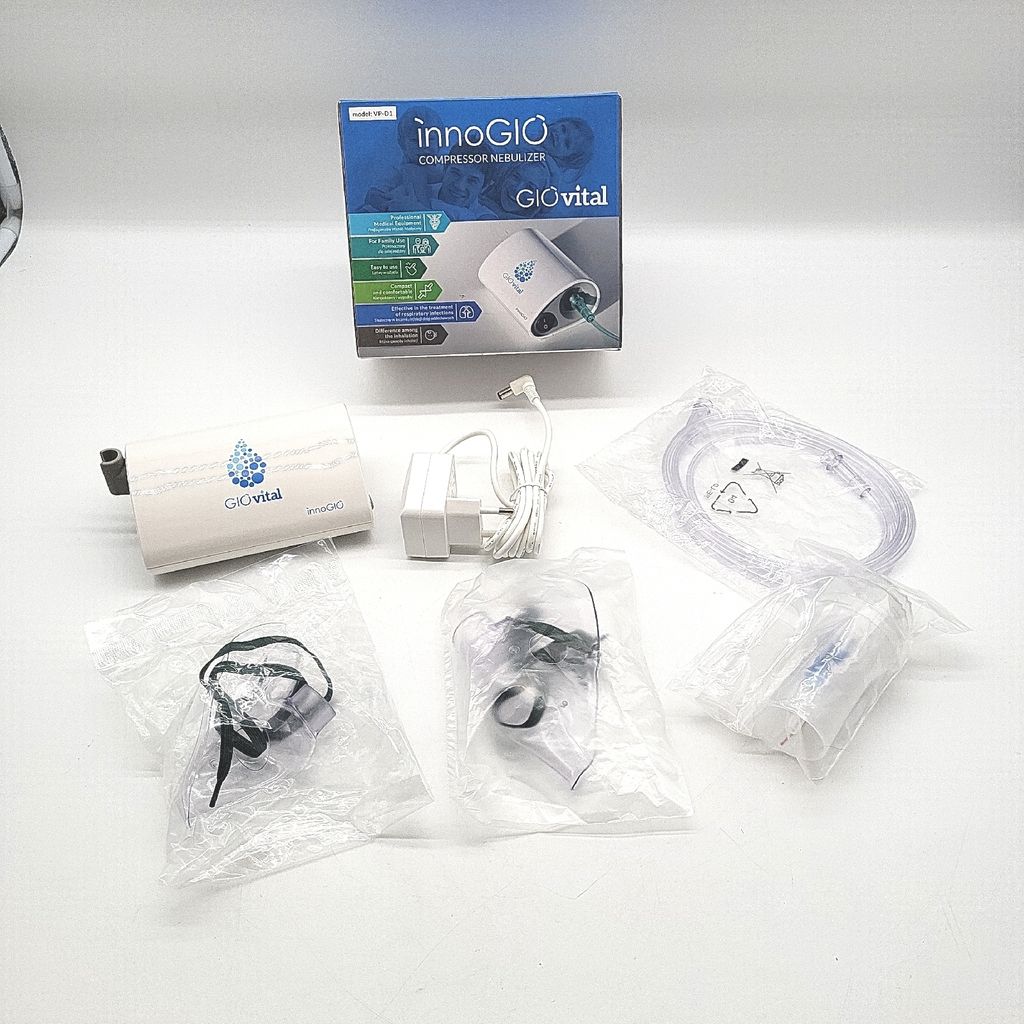 InnoGIO GIOvital Vernebler Elektrischem Kompressor Vaporizer Erwachsene Kinder Atemwegsprobleme Therapy