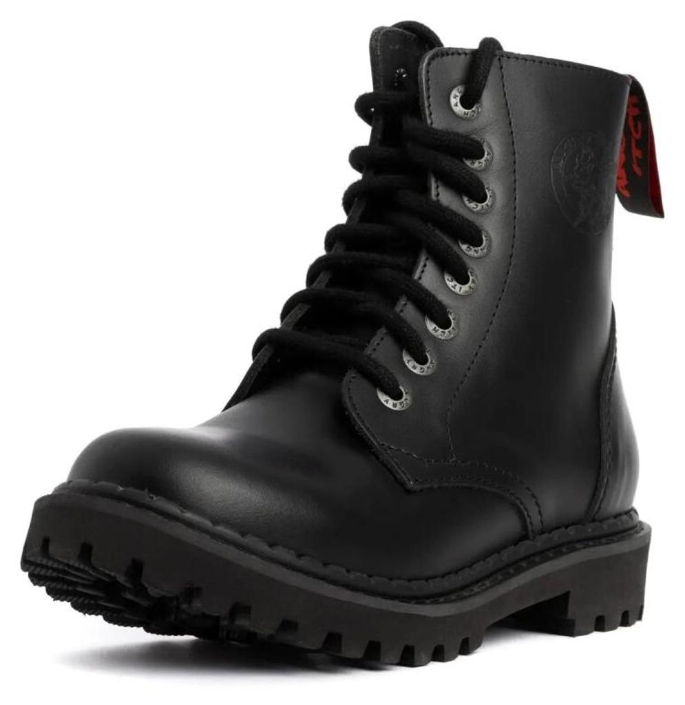Angry Itch Lederstiefel - 8-Loch Light Schwarz 45 Produktbild 