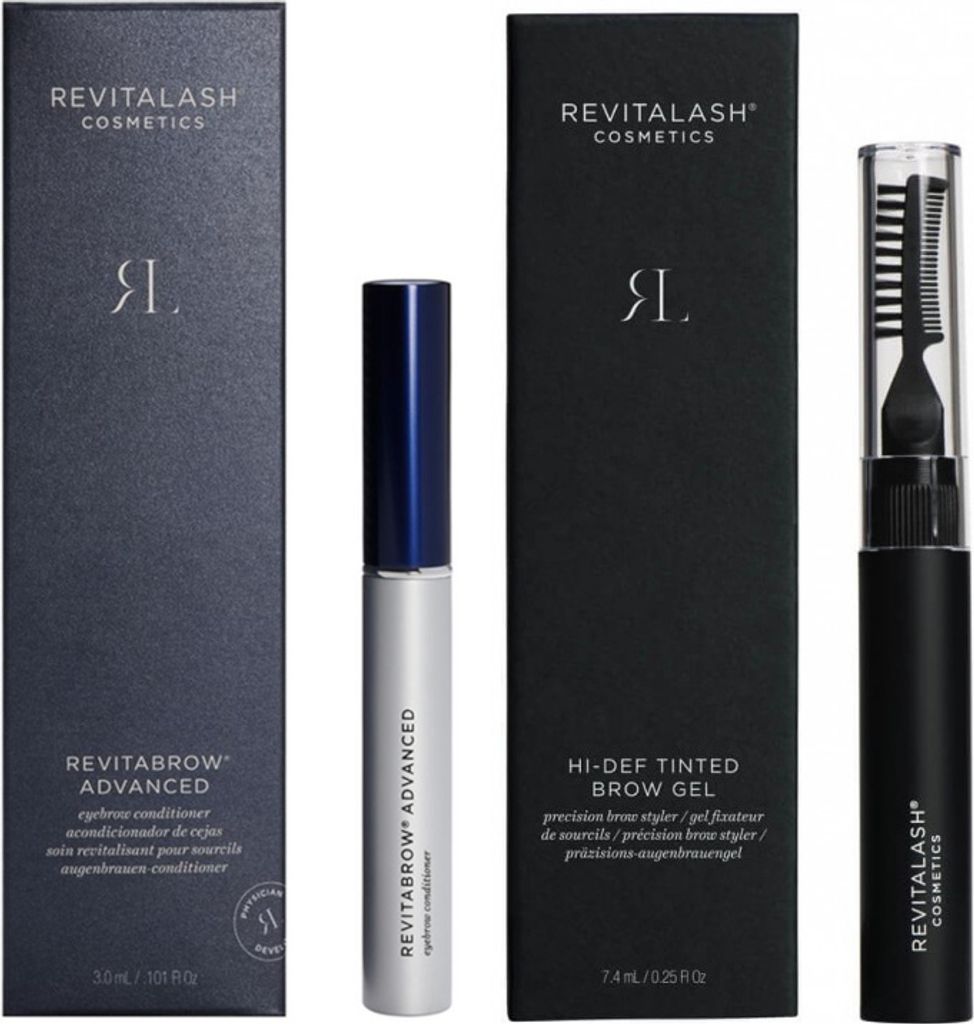 RevitaLash RevitaBrow Advanced Eyebrow Conditioner 3,0ml + RevitaLash Hi-Def Tinted Brow Gel Soft Brown 7,4ml