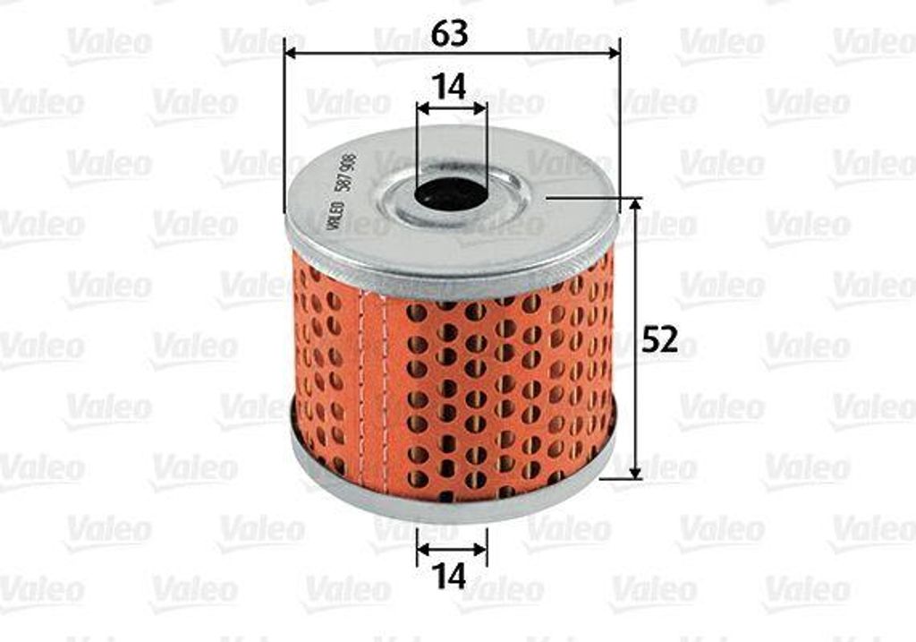 VALEO 587908 Kraftstofffilter OE 5414362 kompatibel mit J5, Clio, Master, Rapid