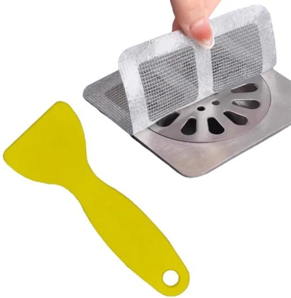 Filtre d'évacuation jaune universel pour bonde de douche et évier