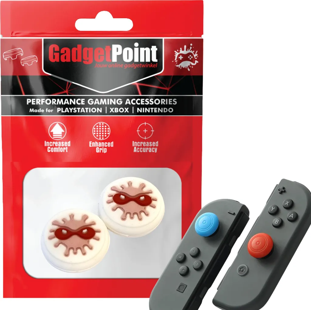 Accessori Protezione Joy-Con: Impugnature per Pollice Bianco Antiscivolo
