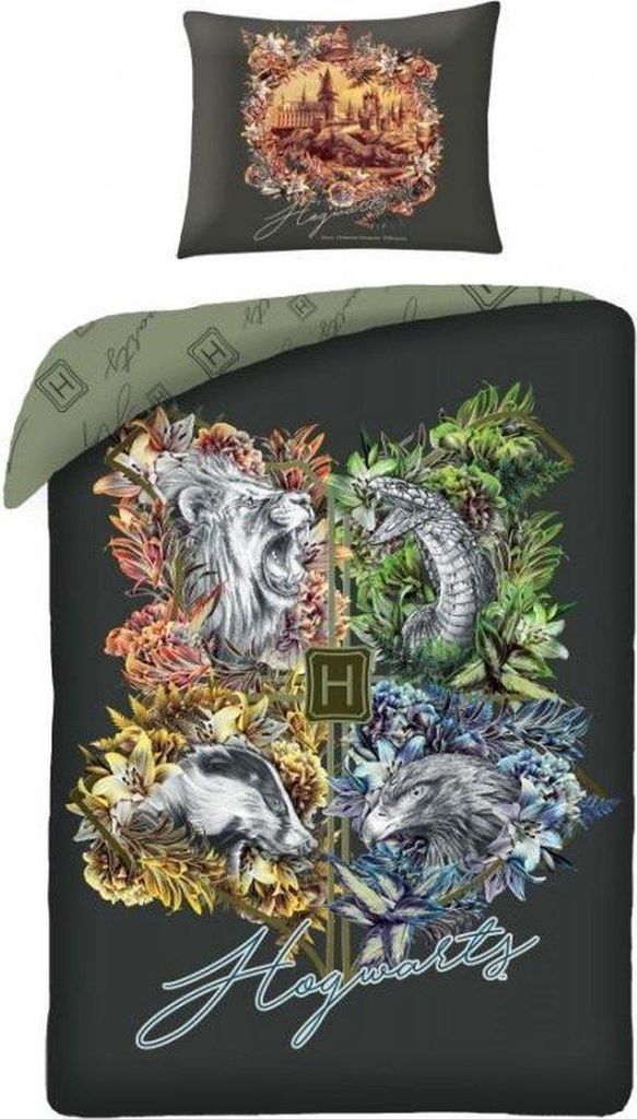Povlečení Harry Potter - Bradavické koleje 140x200 70x90 Produktbild 