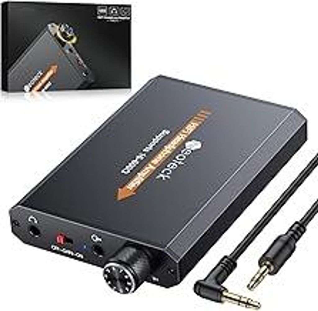 Neoteck 3,5 mm Kopfhörer Verstärker mit zweistufiger Verstärkungsschalter 16-600? Tragbarer HiFi-Headset-Verstärker, Aluminium-Matte Oberfläche