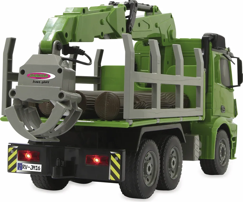 Jamara Camion Mercedes-Benz Arocs 1:20 avec Grue à Bois 2,4GHz 6+