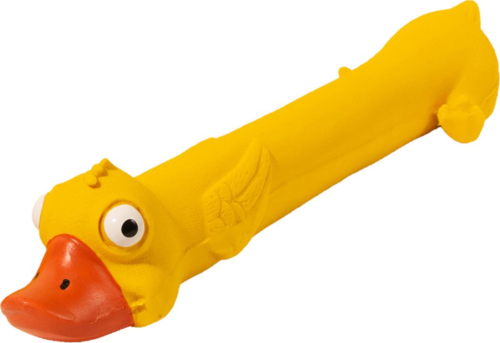 Quietschendes Hundespielzeug, süßes gelbes Entendesign, integrierter Sound, quetschbare Zahnreinigung, lindert Langeweile, Zahngesundheit, Hundes...