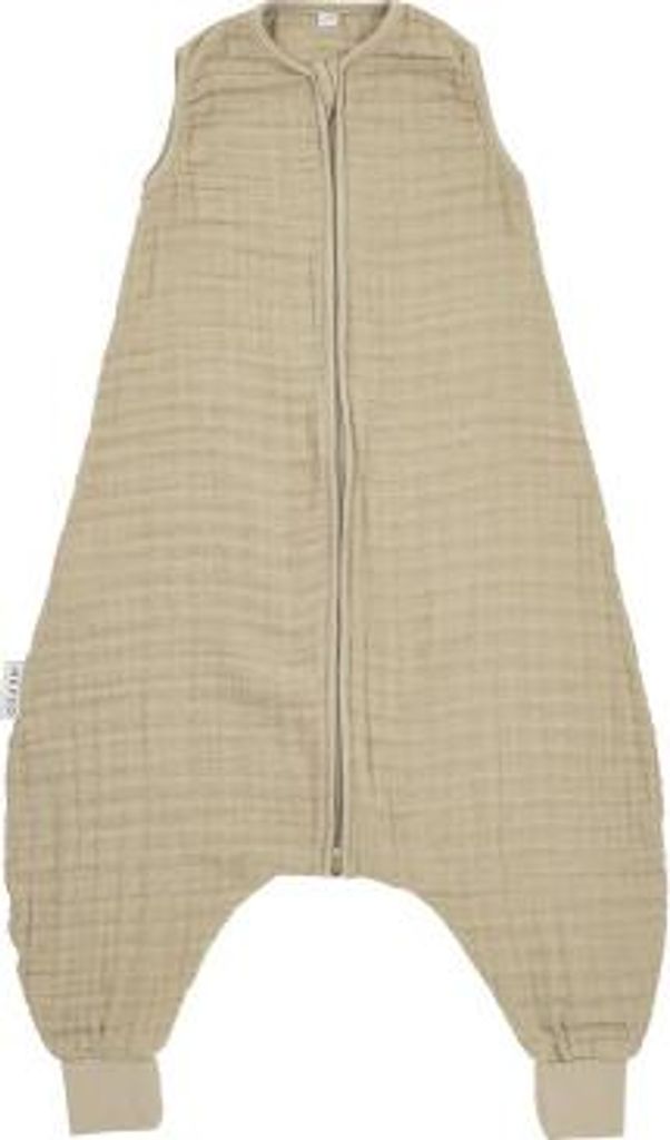 Meyco Baby Uni Sommer Schlafoverall Jumper - 104 cm - Pre-Washed Hydrophil - Sand | Schlafsäcke