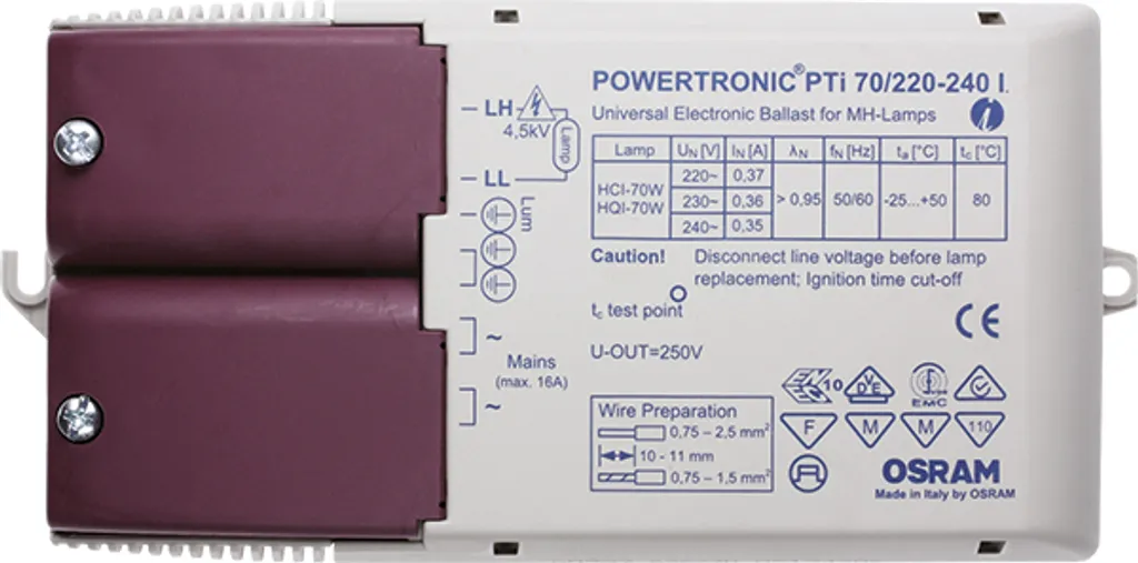 Ballast OSRAM 73W électronique pour éclairage HI haute performance - 2