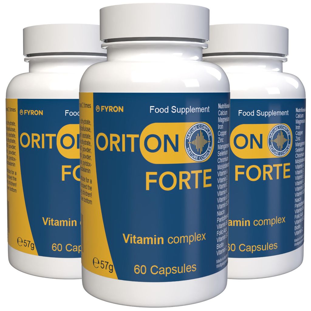 Oriton Forte - 180 Capsules (3x 60 capsules), Verpakking Productafbeelding 