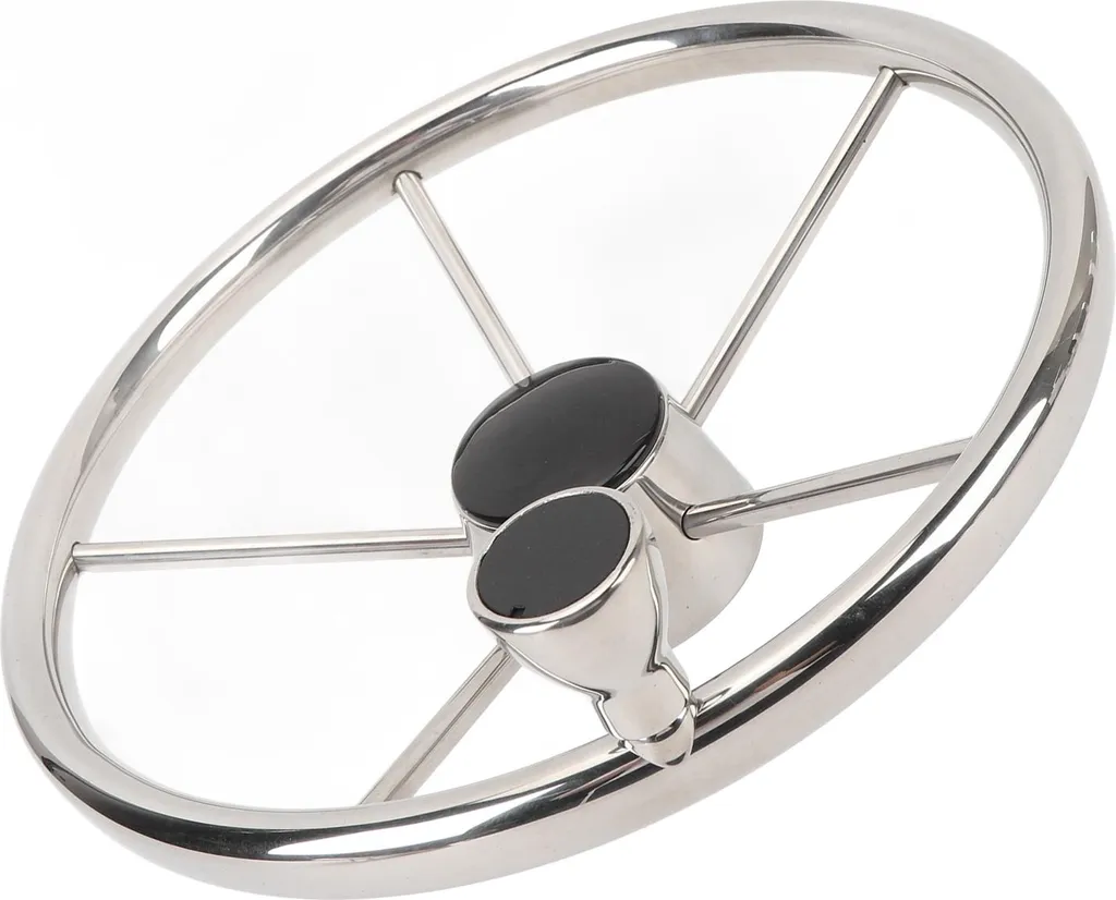 Volant inox 13.5 pouces avec poignée de manœuvre et capuchon de finition