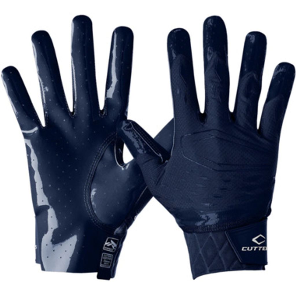 Cutters CG10440 Rev Pro 5.0 Receiver Gloves Solid S Navy American Football Artikel