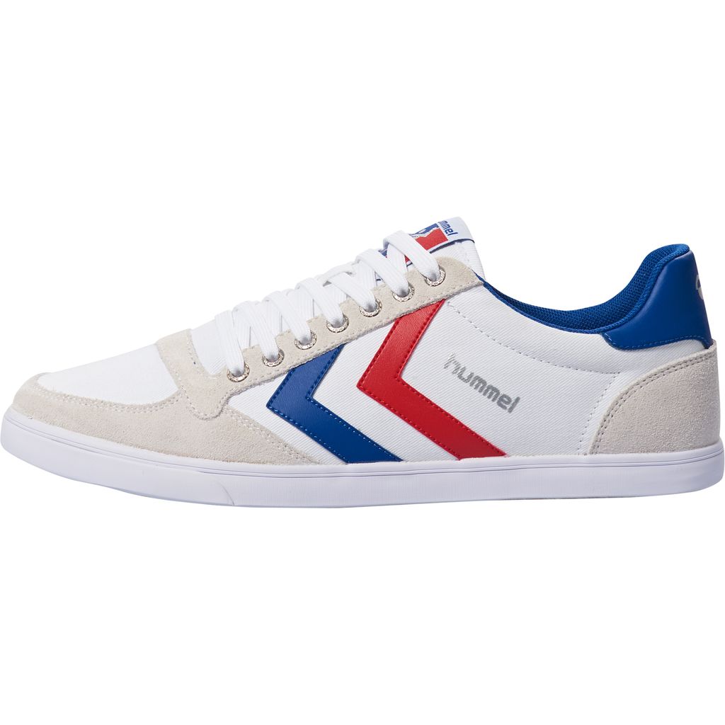 Hummel Slimmer Stadil Low - White/Blue/Red/Gum - 37