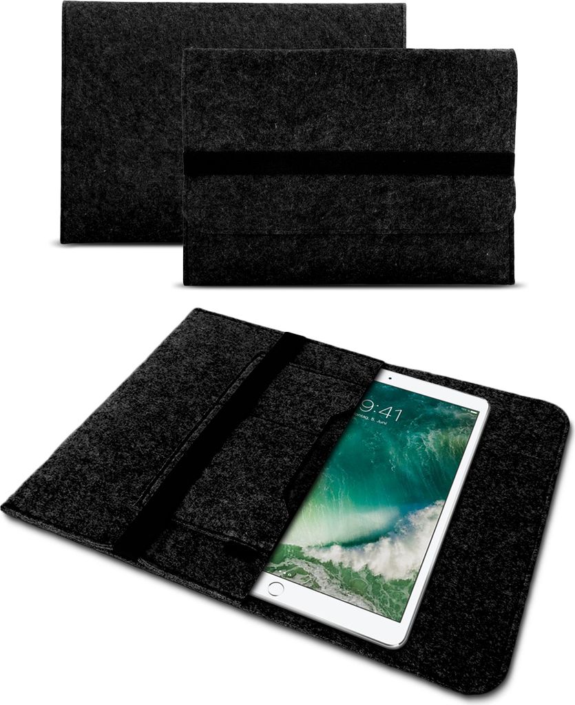 Laptop Schutz Tasche Sleeve Hülle Filz Schutzhülle Tablet Cover Laptop Case EtuiNotebook:Medion Akoya E2228T;Farbe:Dunkel Grau