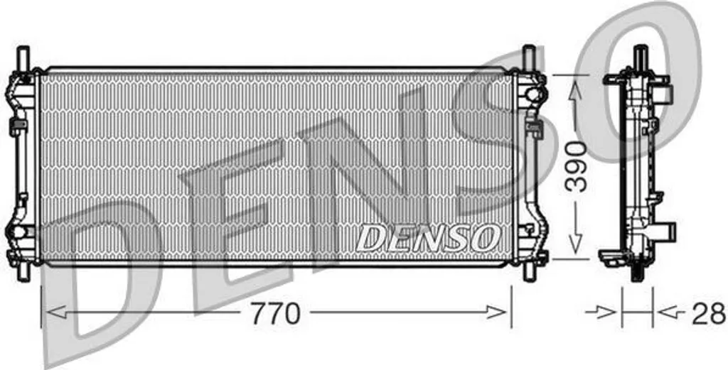 Radiateur DENSO DRM10103 pour Transit - Ref OE 1103119 Refroidissement