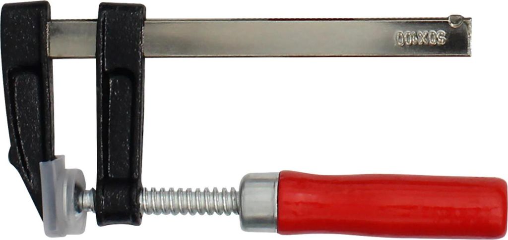 Schraubzwinge aus Temperguss, 100x50 mm