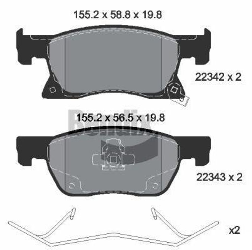 BENDIX Braking Bremsbeläge Satz Vorne Bremsklötze für OPEL Astra K Sports Tourer (B16) BPD1291