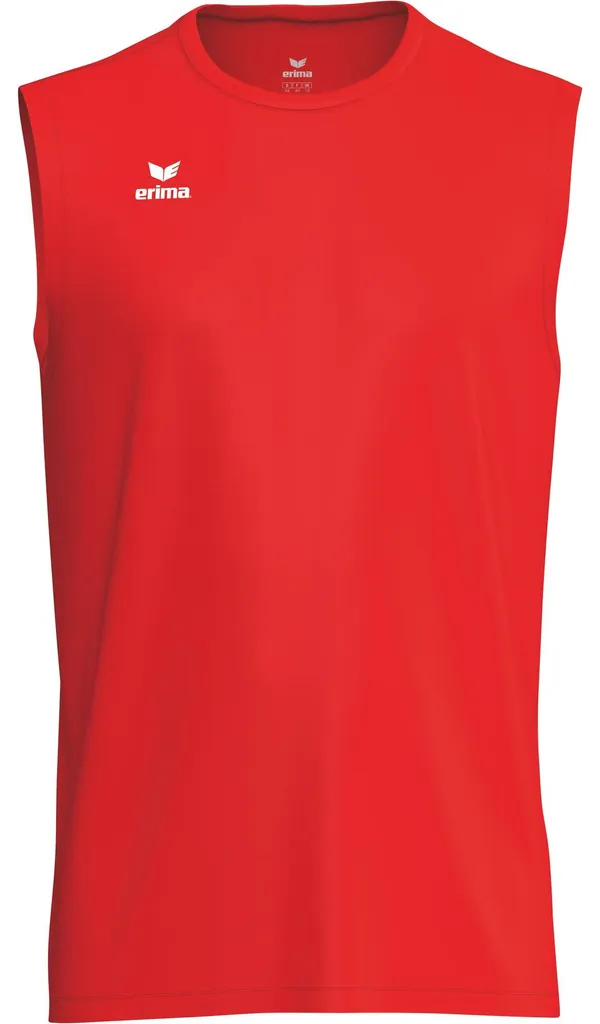 Maillot de sport sans manches Erima Intro Rouge pour Course et Fitness